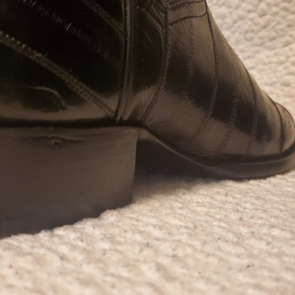 Genuine EEL Dan Post Boots EUC 9 EW - Picture 7 of 14